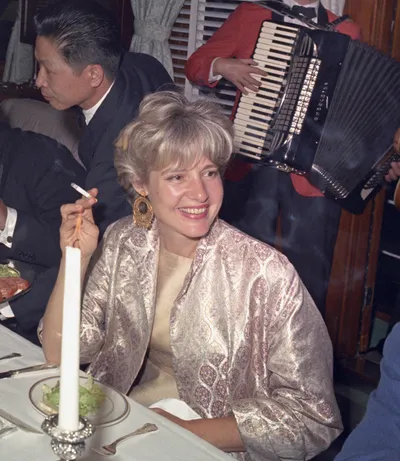 Mary Pinchot Meyer at President Kennedy's 46th birthday party aboard the presidential yacht Sequoia, 29 May 1963. Photograph by Robert L. Knudsen.